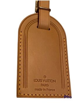 LOUIS VUITTON VTG Replacement VACHETTA ID Bag Luggage Tag Authentic Unisex LV